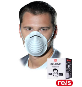 Маска гігієнічна одноразова MAS-HIGW W (біла)