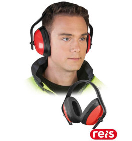 Навушники протишумні OS-FIT CB (червоно-чорні)