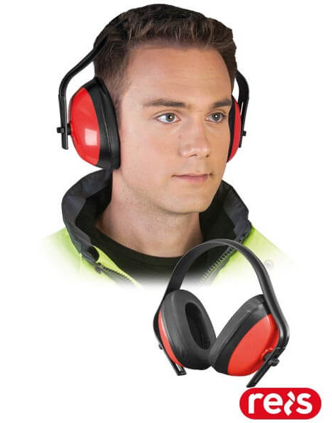 Навушники протишумні OS-FIT CB (червоно-чорні)